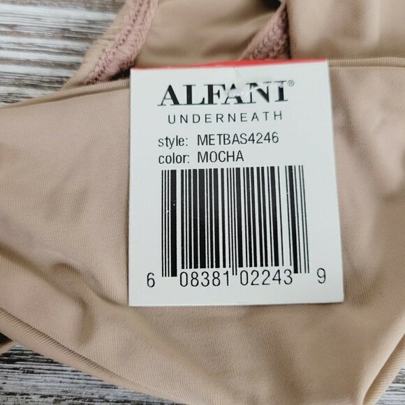 Vintage Alfani Underneath Tan Thong XSmall HTF Shaping Nylon Spandex Everyday - Picture 7 of 8
